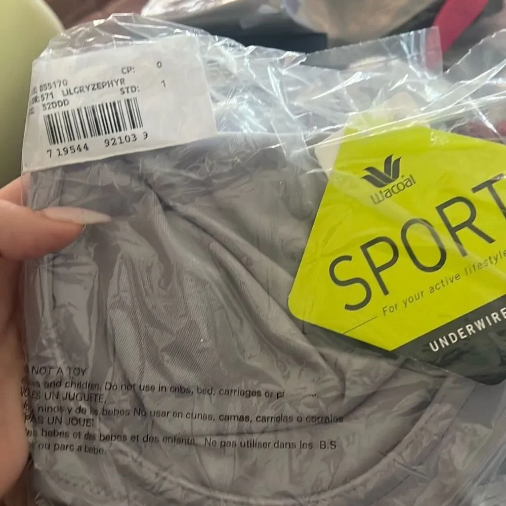 WACOAL Sport NWT High Impact Simone Underwire Bra 32DDD Sport Athletic - Picture 5 of 5